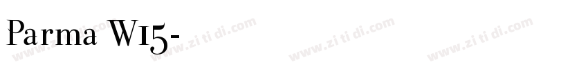 Parma W15字体转换